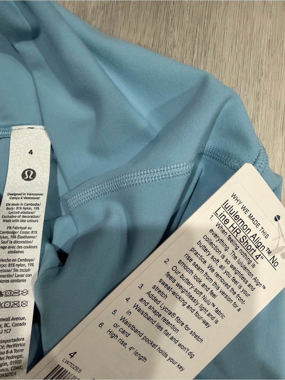lululemon Women’s Align No Line HR Short 4” — Size 4 - Picture 4 of 8